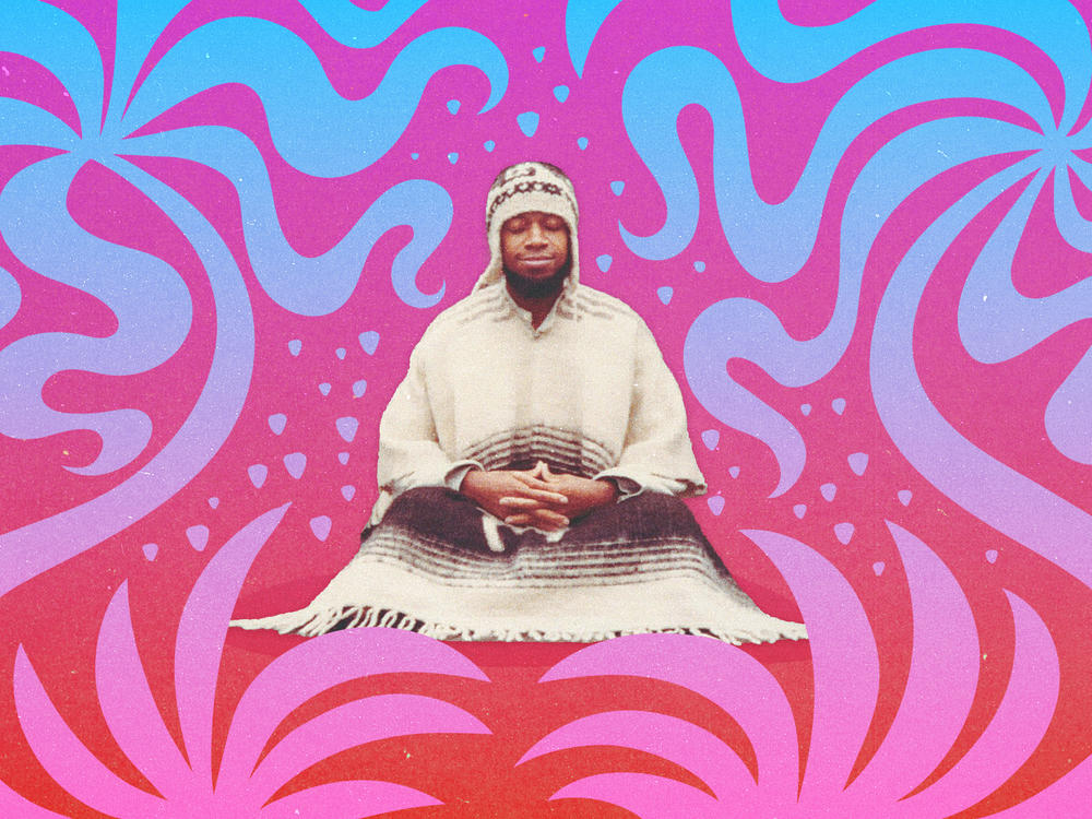 Image from the cover to Laraaji's 2023 album, <em>Segue to Infinity.</em>