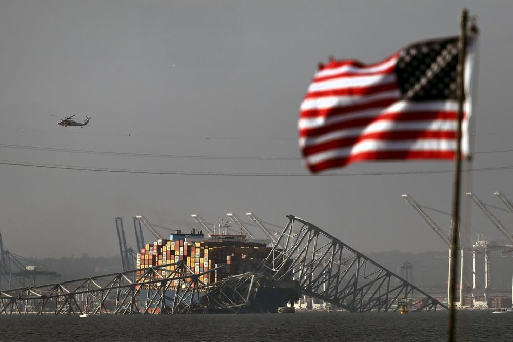 The Francis Scott Key Bridge collapsed after being hit by the Dali, a container ship.