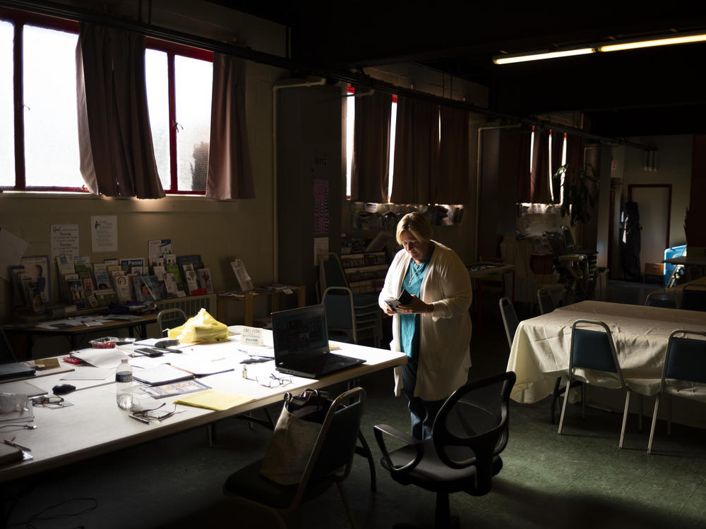 Kim Botteicher, founder and executive director of FAVOR ~ Western PA, runs the nonprofit out of the basement of an old church building in Bolivar, Pa. In addition to providing various addiction and recovery support services, she would like to hand out clean syringes to help prevent disease transmission. But doing that isn't authorized under state law.