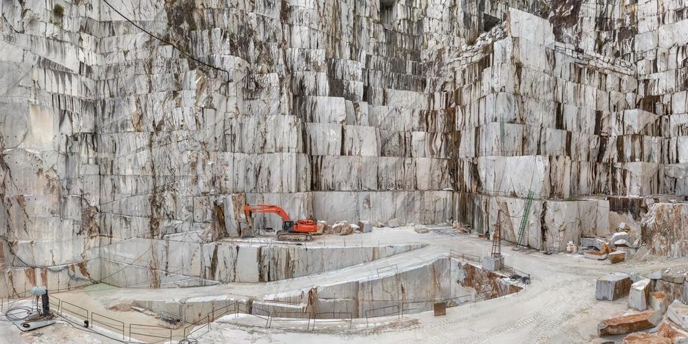 A marble quarry in Carrara, Italy. Humans have been mining the city's marble deposits for 2,000 years.