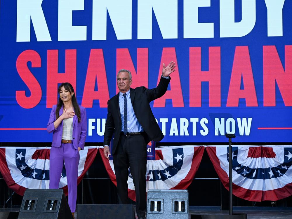 Independent Presidential Candidate Robert F. Kennedy Jr. announced attorney, tech entrepreneur and philanthropist Nicole Shanahan to the Kennedy campaign as his vice presidential running mate during an event in Oakland, Calif., on March 26.