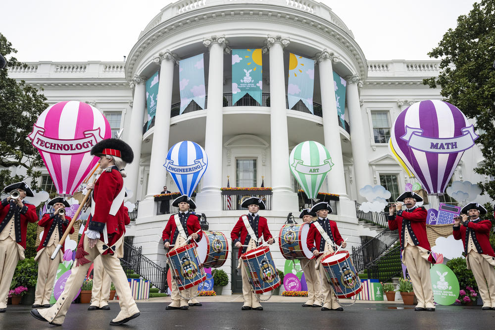 The Old Guard participates in the annual Easter Egg Roll.