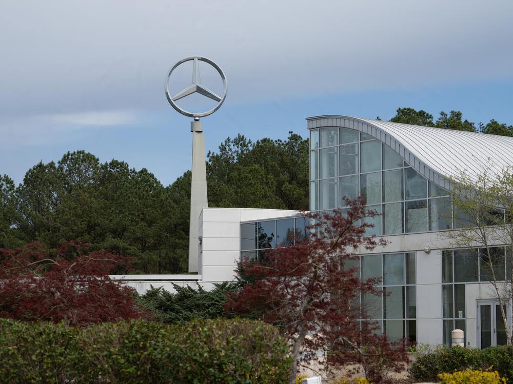 The Mercedes-Benz training center sits adjacent to the plant that produces several models of luxury SUVs in Vance, Ala.