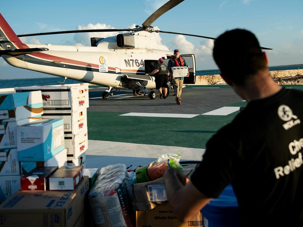 World Central Kitchen brought food to the Bahamas after Hurricane Dorian in September 2019, one of many natural disasters to which it's responded.