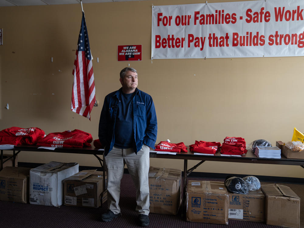 Jeremy Kimbrell has worked at the Mercedes plant in Vance, Ala., since 1999. Having been involved in several failed union drives, he says this latest one feels different.