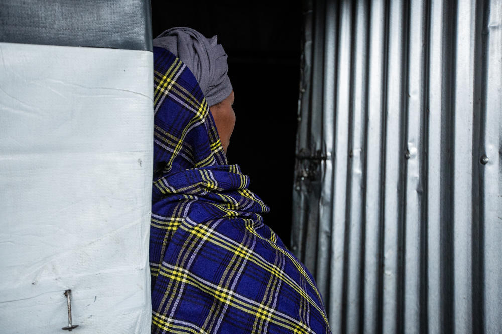 Yvette Kamariza and her six children fled the DRC on foot after soldiers came to their home and took her cows.
