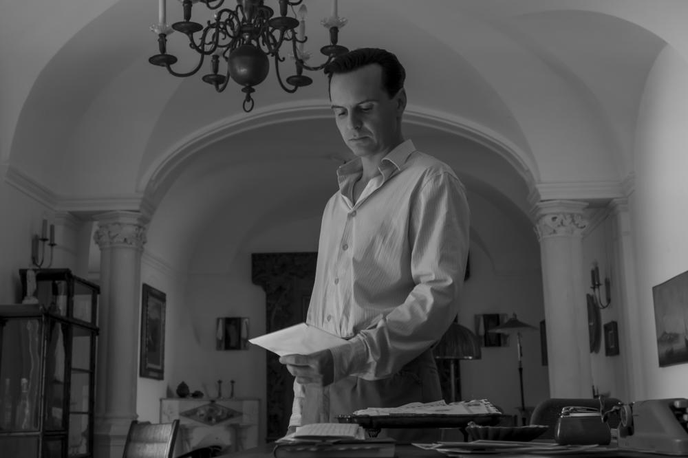 Andrew Scott as Tom Ripley.