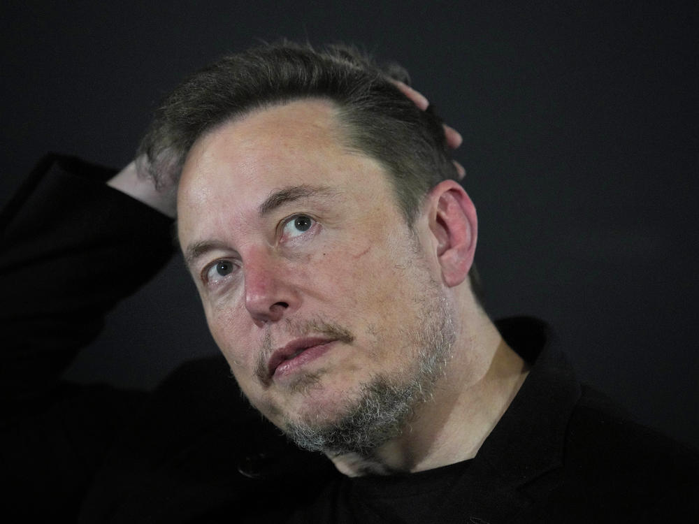 Elon Musk appears at an event in London, on Nov. 2, 2023. A Brazilian Supreme Court justice included Musk as a target in an ongoing investigation over the dissemination of fake news and opened a separate investigation late April 7, into the executive for alleged obstruction.