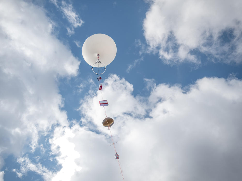 Hundreds of balloons are being launched into the path of the eclipse as part of a program to educate students.