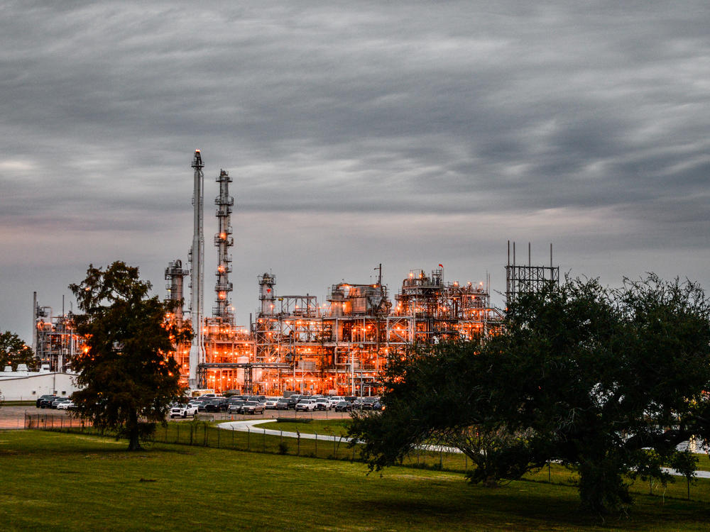 The Denka Performance Elastomer plant sits near farmland in Reserve, Louisiana.  It is one of about 200 plants that will be affected by the EPA's new stricter standards on pollution.