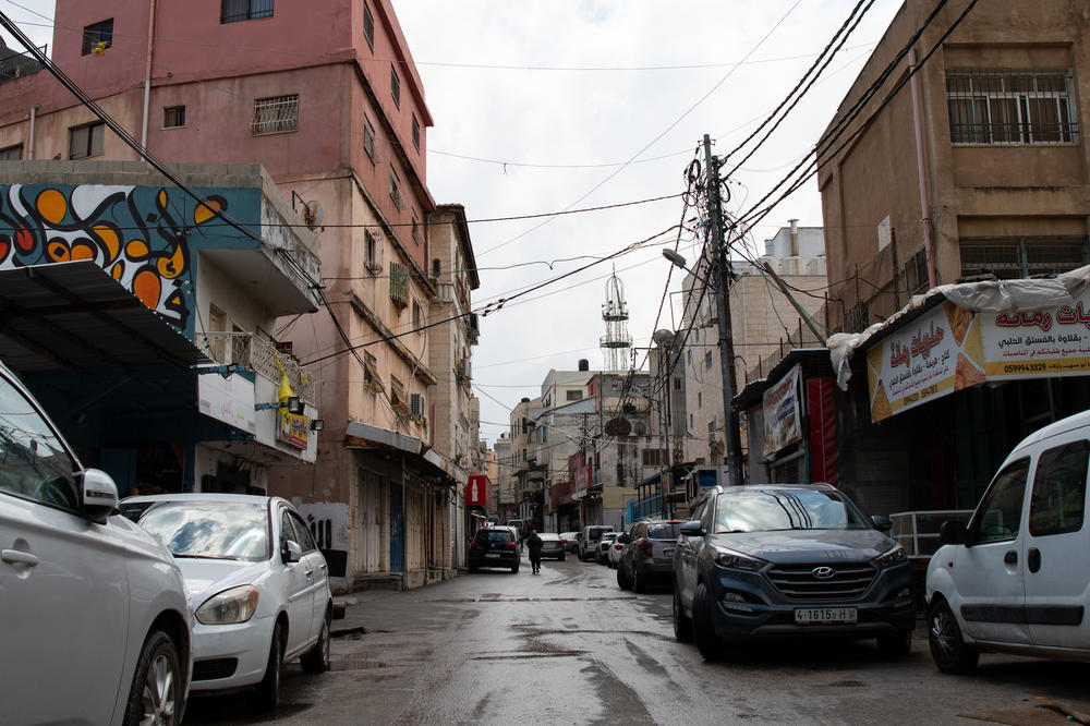 Al-Am'ari refugee camp in Ramallah on April 9. Israel's military has stepped up early-morning raids in West Bank refugee camps like Al-Am'ari, looking for militants.