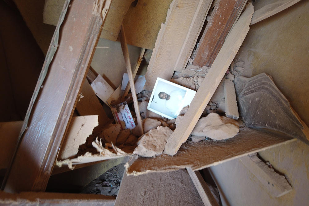Destruction inside a house in Khartoum on Nov. 11, 2023.