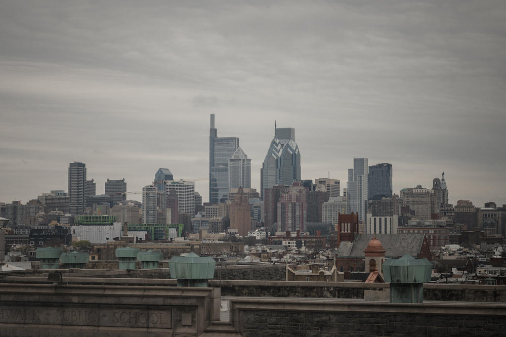 Philadelphia's Center City is seen from the Bok Building in Philadelphia on Thursday, March 28, 2024.