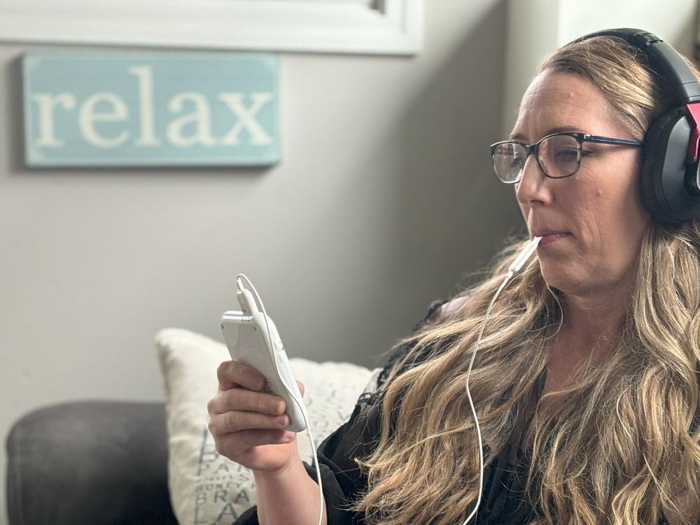 After using the Lenire device for an hour each day for 12 weeks, Victoria Banks says her tinnitus is 