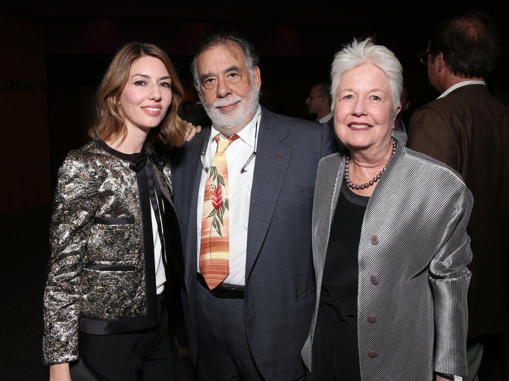 Sofia Coppola, Francis Ford Coppola and Eleanor Coppola are pictured in 2013.