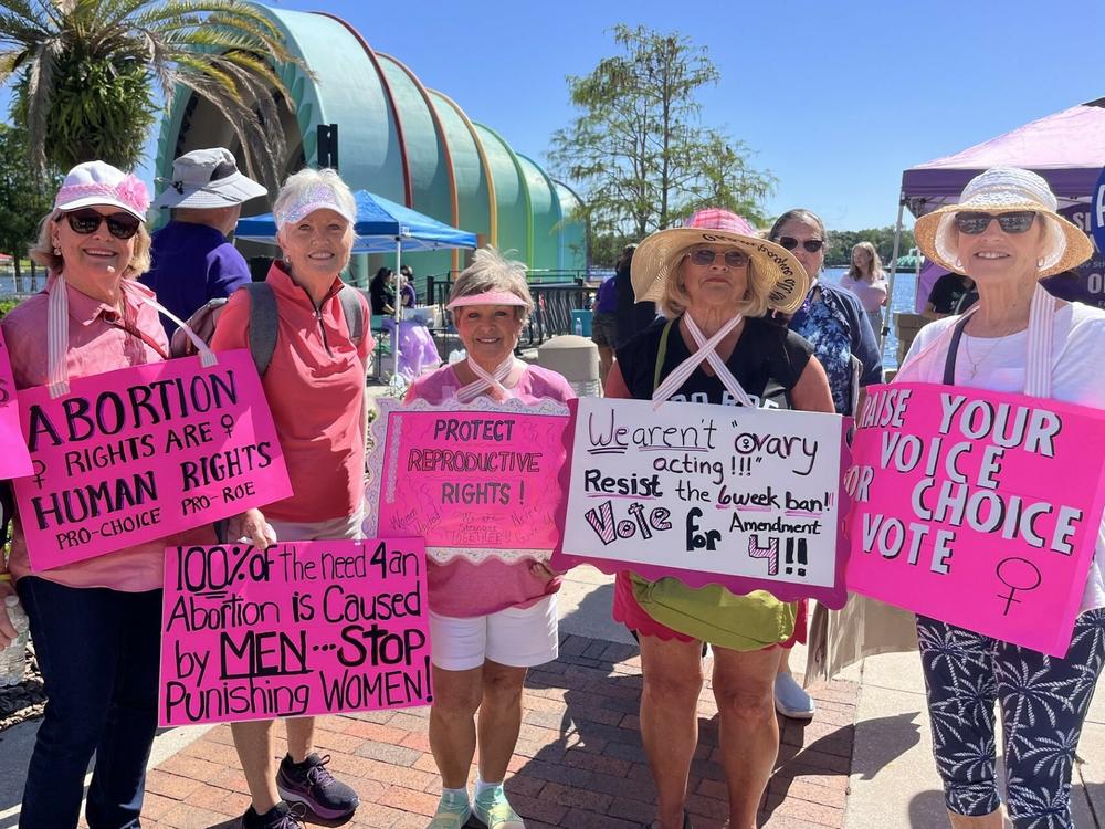 Gail Quinn and friends from her condo association say they are voting 
