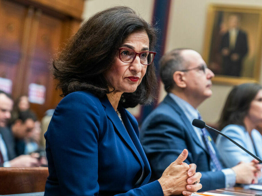 The president of Columbia University, Nemat Shafik, testified before the House Education Committee alongside a Columbia University law professor and two trustees.