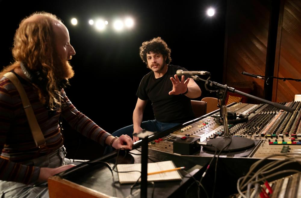 Andrew R. Butler and Eli Gelb as sound engineers use realistic-seeming equipment.