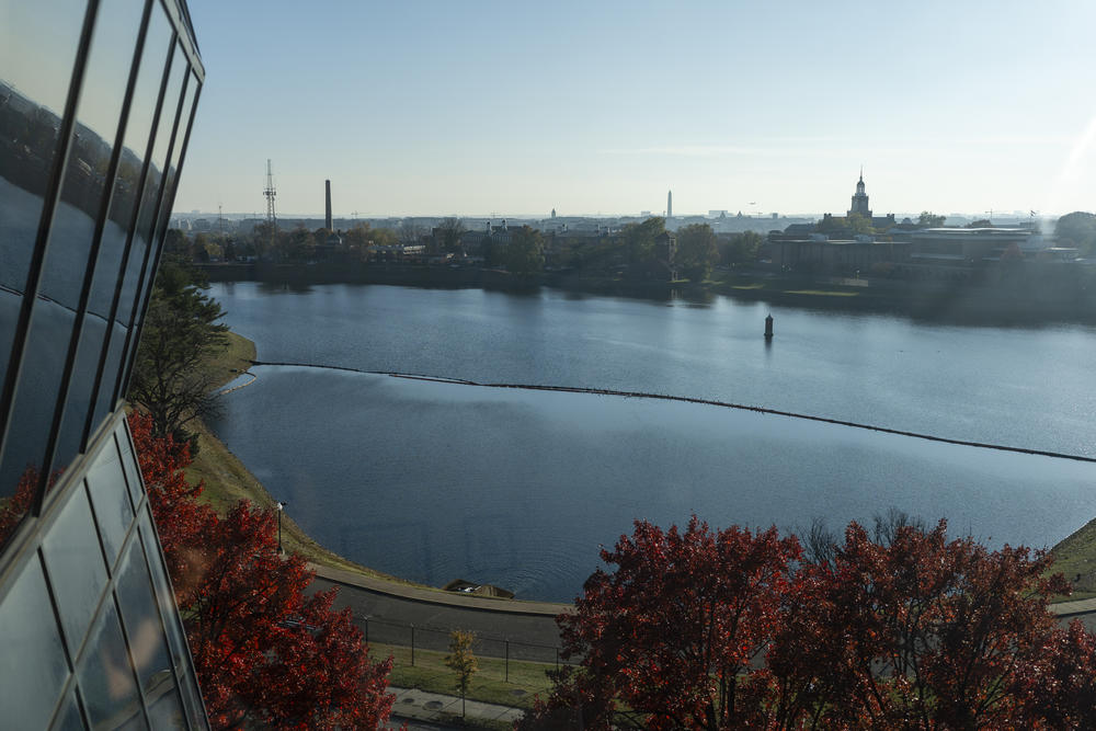 D.C. is seen from a window from Dr. Mikael Petrosyan's, associate chief of general and thoracic surgery, office at Children's National Hospital in Washington, D.C. on November 13, 2023.