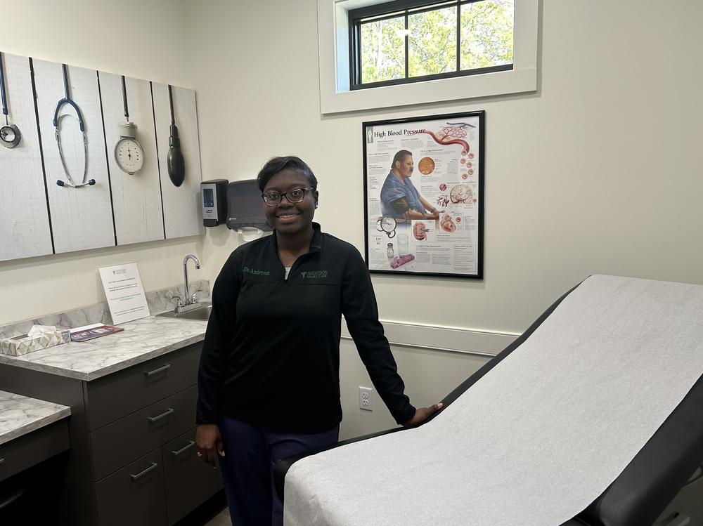 Dr. Brittney Anderson treats about 1,700 people in her solo private practice. She said rural doctors are facing a crisis in the state because of uninsured and under-insured patients.