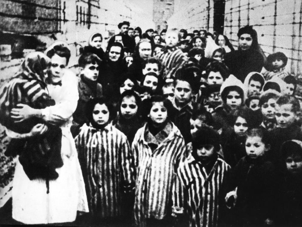 Surviving children of the Auschwitz concentration camp, one of the camps the Nazis had set up to exterminate Jews and kill millions of others. Research into the appropriate way to 