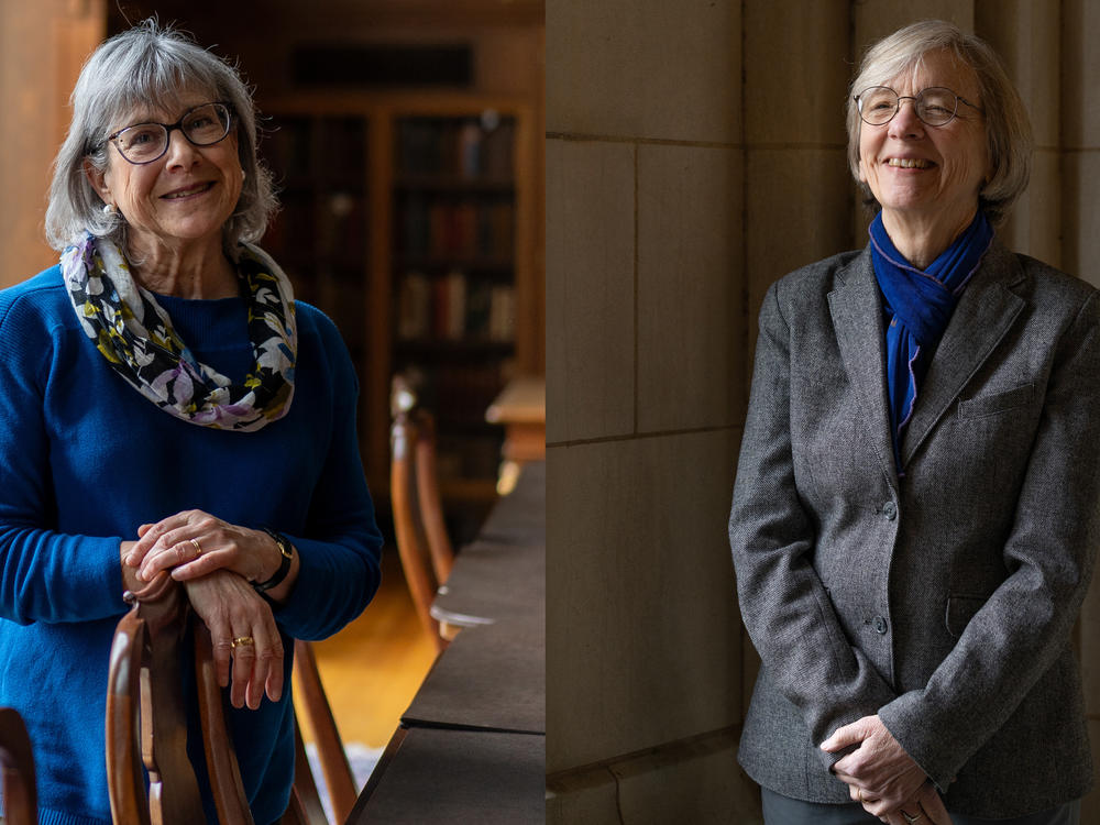Scholars Susan Ashbrook Harvey, left, and Robin Darling Young became 
