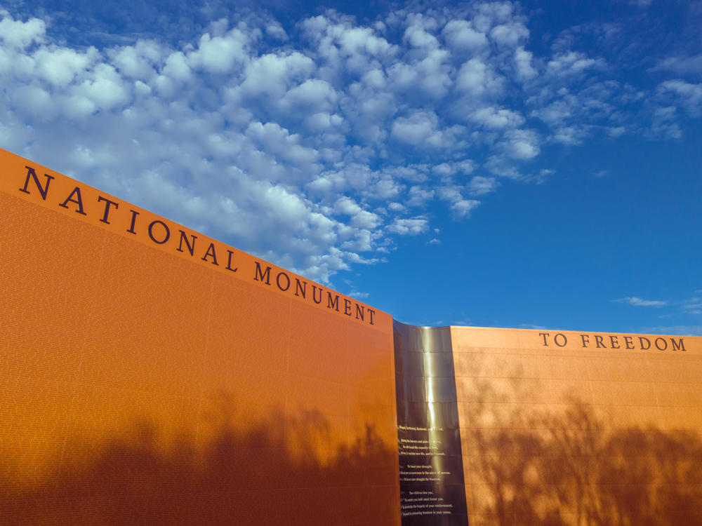 In the final section of the path is  the National Monument to Freedom which lists the surnames of those set free after emancipation.