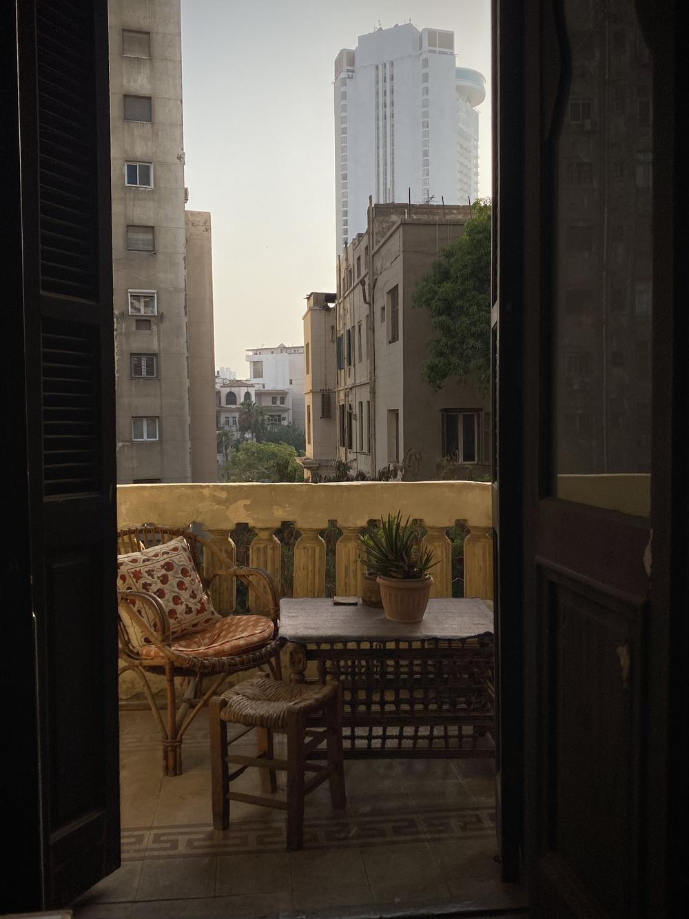 El Massry took this photo on a visit to a beloved friend's studio in Cairo just before sunset on an autumn day in 2021. 