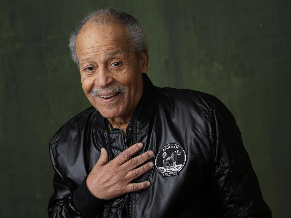 Ed Dwight poses for a portrait in February to promote the National Geographic documentary film <em>The Space Race</em> during the Winter Television Critics Association Press Tour in Pasadena, Calif.