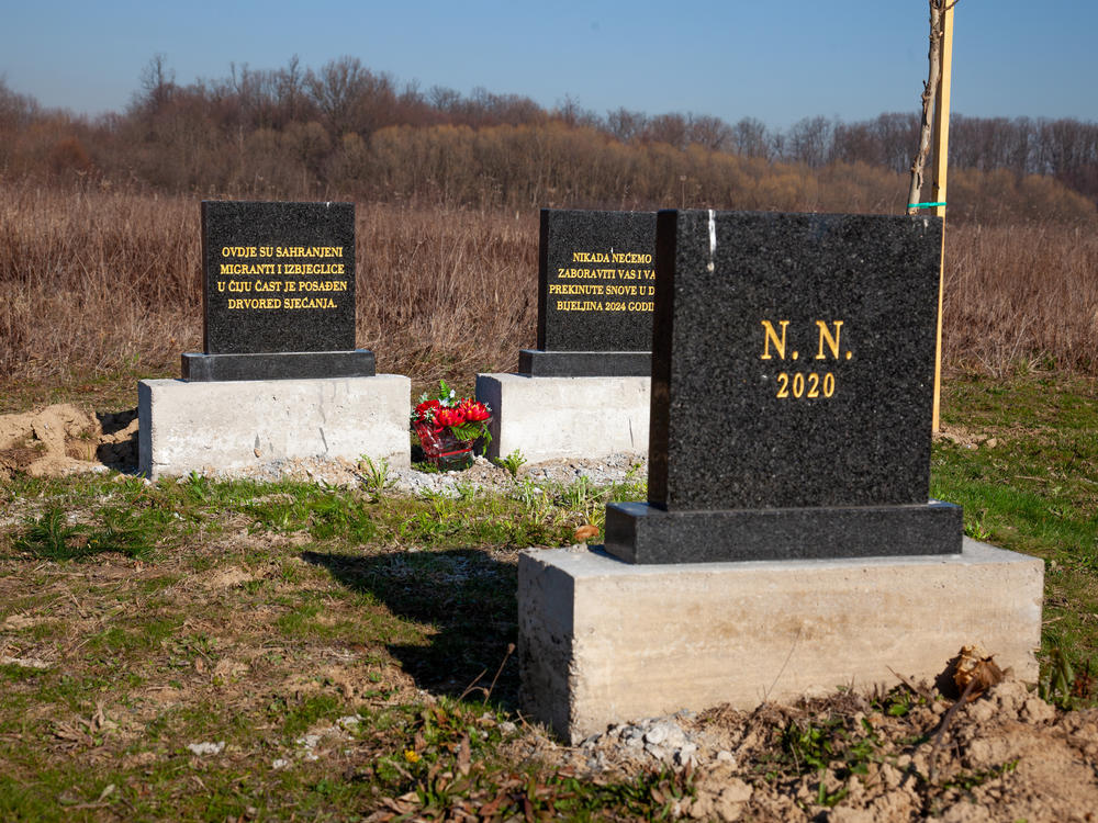 On the far edge of a graveyard in the Bosnian city of Bijeljina, 16 gravestones of migrants are marked with the letters N.N. (standing for 