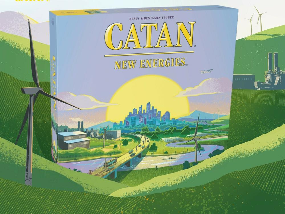 A new version of the popular board game Catan, which hits shelves this summer, introduces energy production and pollution into the gameplay.