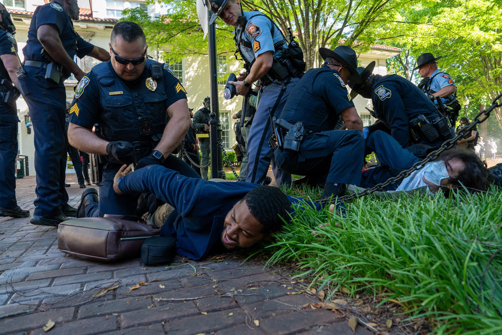 Arrests are made as Atlanta Police Department and Georgia State Partrol order Pro-Palestinian and 