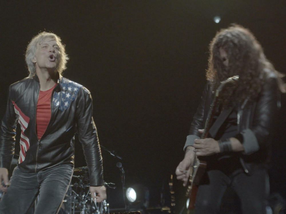 Jon Bon Jovi with guitarist Phil X.