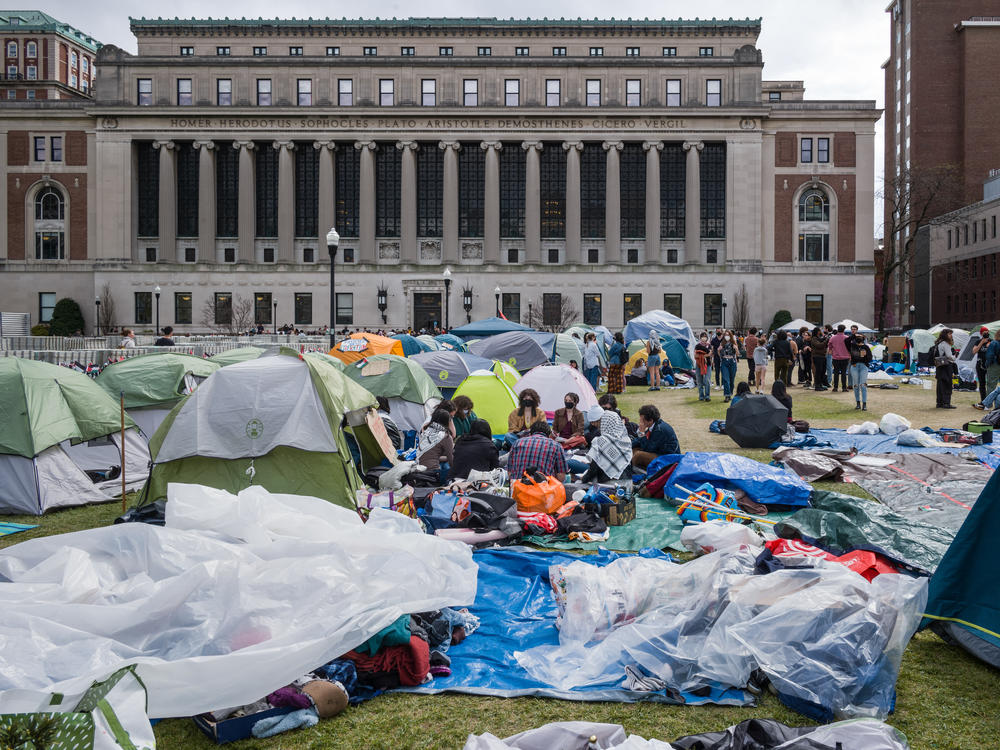 At Columbia, student protesters still have their tents set up and are in negotiations with university officials.