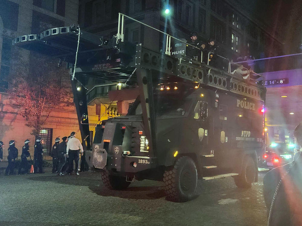 New York police surrounded Columbia University and activists put out calls for more protestors on social media as the chaotic pro-Palestinian demonstrations on campus appeared to reach a turning point late Tuesday.