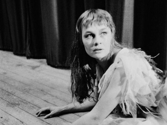 English actress Judi Dench at a dress rehearsal of 'Hamlet', making her London debut as Ophelia in 1957.