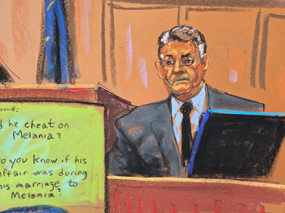 Lawyer Keith Davidson, who represented former Playboy model Karen McDougal, testifies Tuesday in Manhattan state court during Donald Trump's criminal trial on charges that he falsified business records.