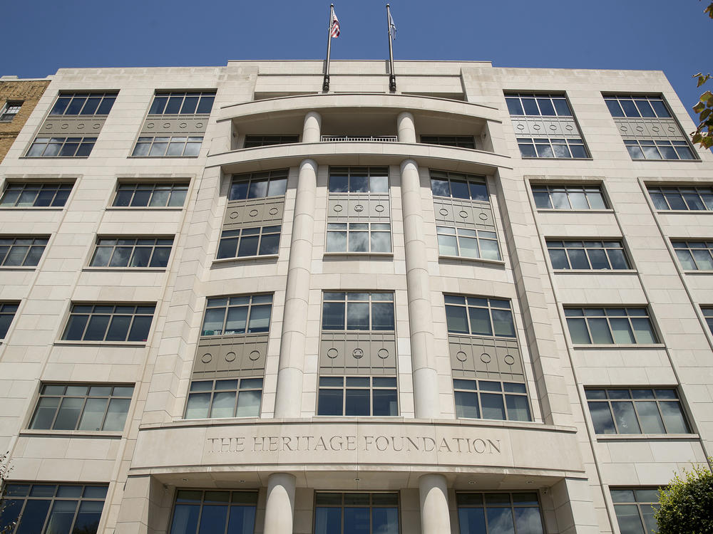 The Heritage Foundation's building in Washington, D.C., in 2017. The Oversight Project is Heritage's investigative arm.