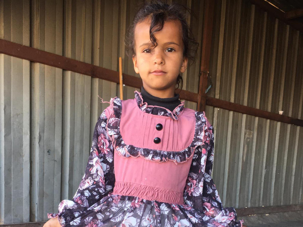 Amina al-Hassouni, 7, remains in intensive care and is in a coma following the Iranian missile attack on April 13.