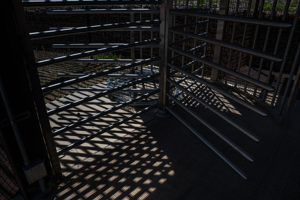 The border fence has been littered with razor wire in Nogales, Arizona on Wednesday, March 27, 2024.