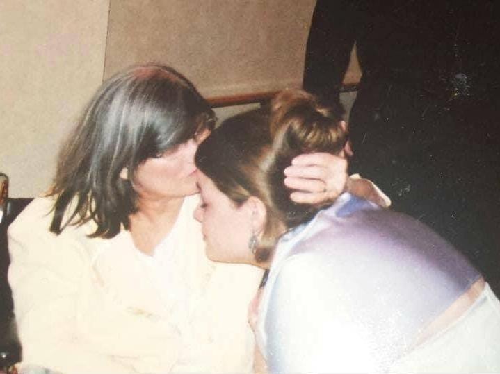 The last photo Trisha Fountain took with her mother in May, 2006. Fountain's mom died the week after her graduation. She said the poem 