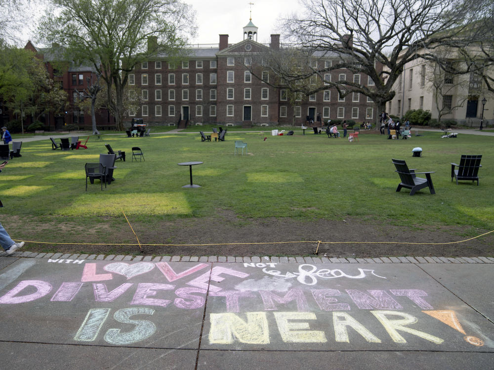 Protesters at Brown University took down their encampment after a deal was reached on April 30, setting up a divestment vote in the fall.