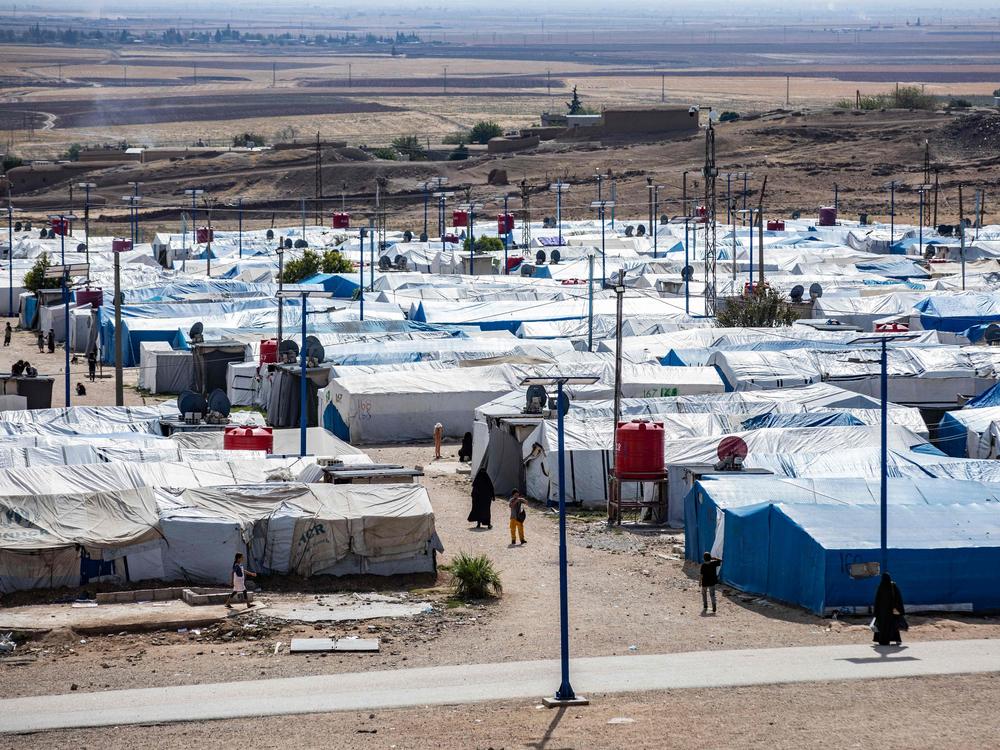 Camp Roj in northeast Syria, where relatives of ISIS fighters are held, in October 2023.