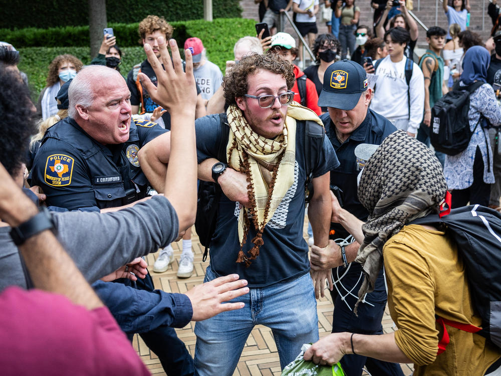 Ammer Qaddumi was arrested at a Pro-Palestinian protest at UT-Austin on April 24, 2024.