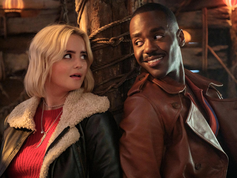 Millie Gibson and Ncuti Gatwa appear as Ruby Sunday and The Doctor on <em>Doctor Who</em>.