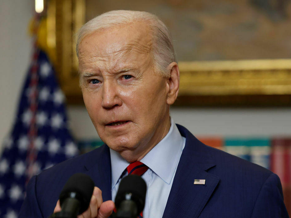 President Biden is seen at the White House on May 2. In an interview with CNN on Wednesday, Biden said he would halt some weapons shipments to Israel if Prime Minister Benjamin Netanyahu ordered a full invasion of Rafah.