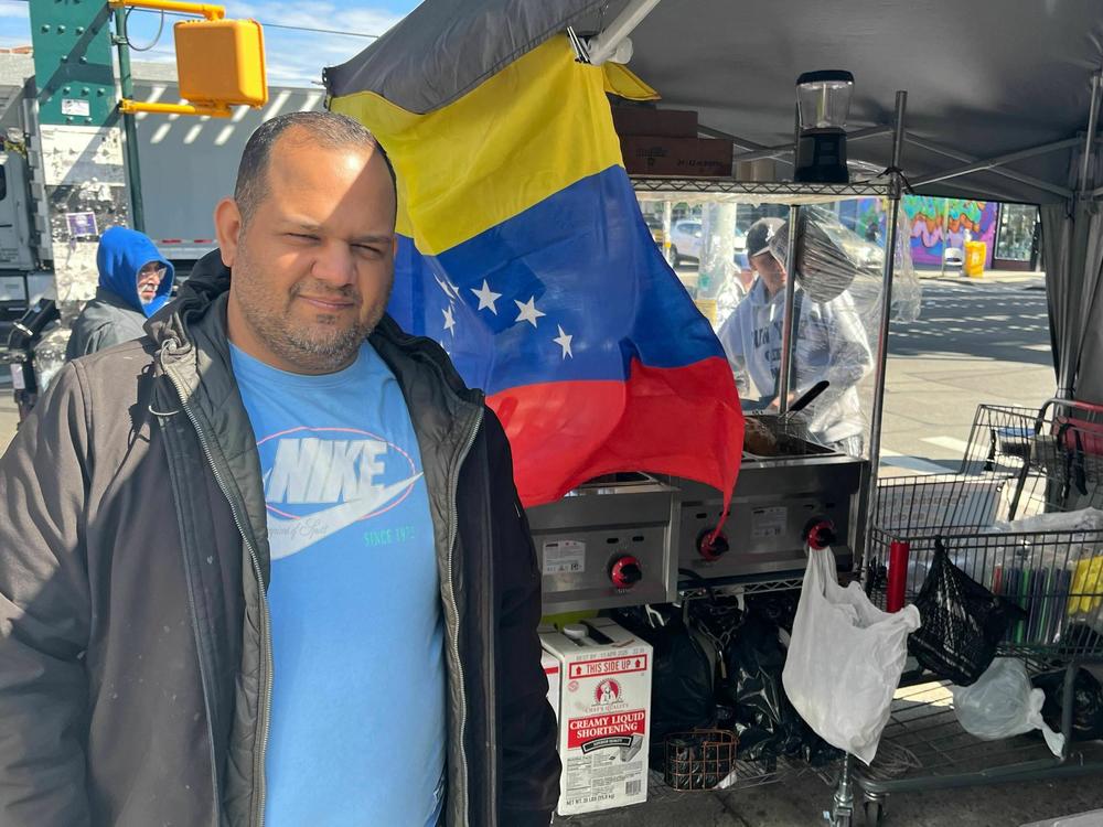 Jose Villalobos used to work for the Central Bank of Venezuela. Now he sells snacks in Queens and says his countrymen are getting a bad rap.