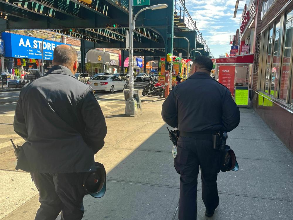 Police officers from other precincts have been brought in to patrol Roosevelt Avenue in Queens, where robbery is up more than 40% in the first four months of this year compared with the same period last year.