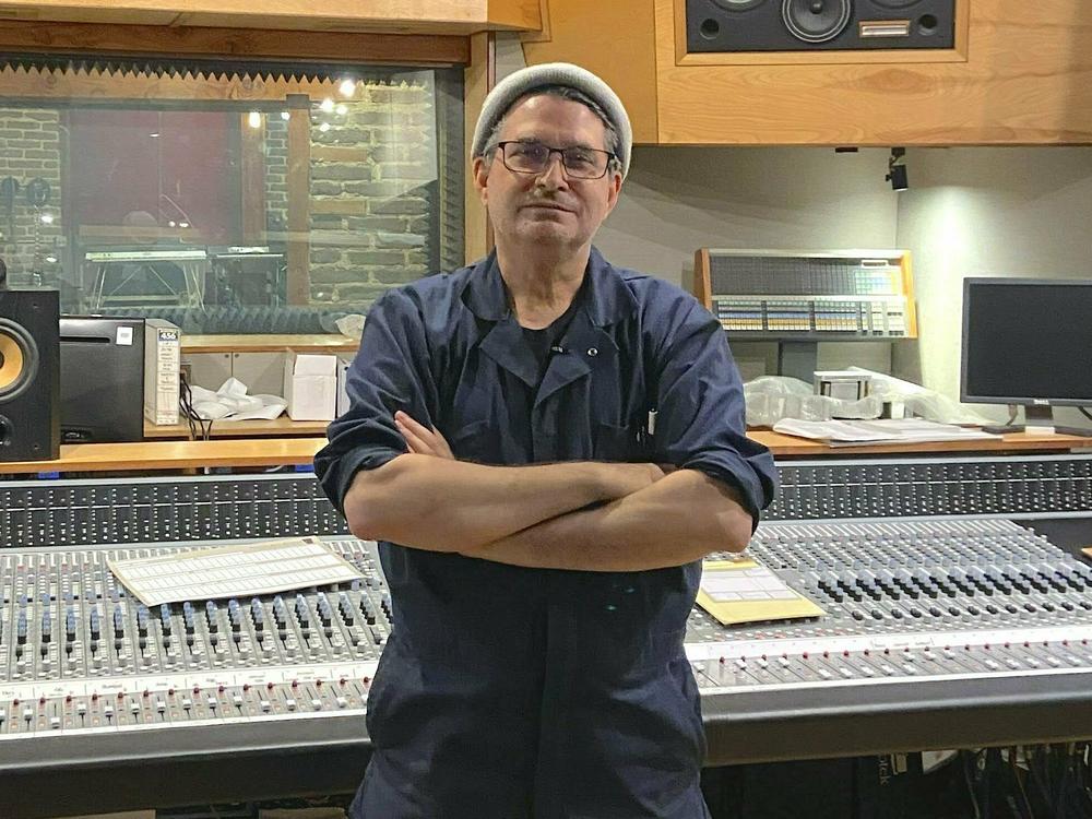 Steve Albini in his Electrical Audio studios in Chicago in 2023.