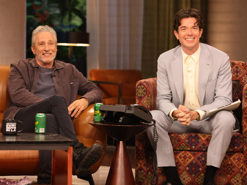 Jon Stewart and John Mulaney.